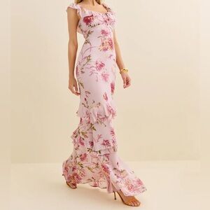 Reformation Tripoli Dress Pink NWT